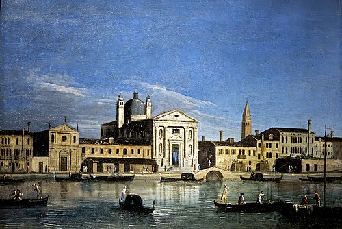 Vue de l'église de Santa Maria del Rosario à les Zattere, 1750, Apollonio Domenichini