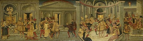 The Assassination and Funeral of Julius Caesar, 1457, Apollonio di Giovanni
