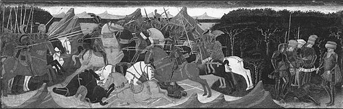 Battle of Pharsalus and the Beheading of Pompey, 1460, Apollonio di Giovanni