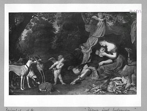 Diana with Aktäon (Actaeon) and Amor in the wood, 1604, Jan Brueghel le Jeune