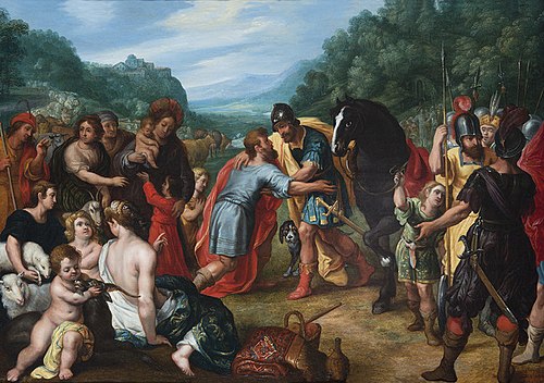 The Reconciliation between Jacob and Esau, 1630, Jan Brueghel le Jeune