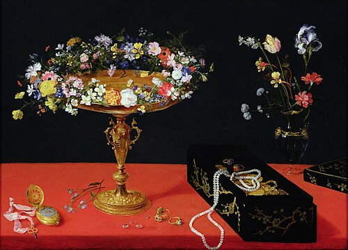 A Still Life of a Tazza with Flowers, 1625, Jan Brueghel le Jeune