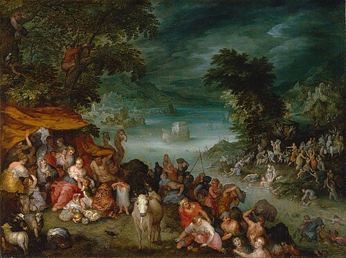Die Sintflut mit der Arche Noah, 1601, Jan Brueghel the Younger