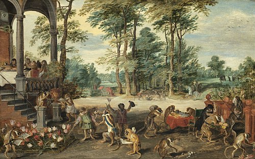 Satire on the Tulipomania, 1640, Jan Brueghel le Jeune