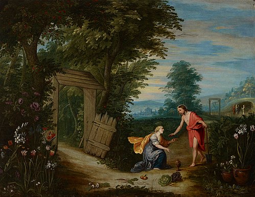 Noli me tangere, 1640, Jan Brueghel le Jeune