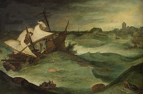 Storm at sea, 1627, Jan Brueghel le Jeune