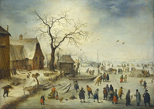 Village in Winter, 1620, Jan Brueghel le Jeune