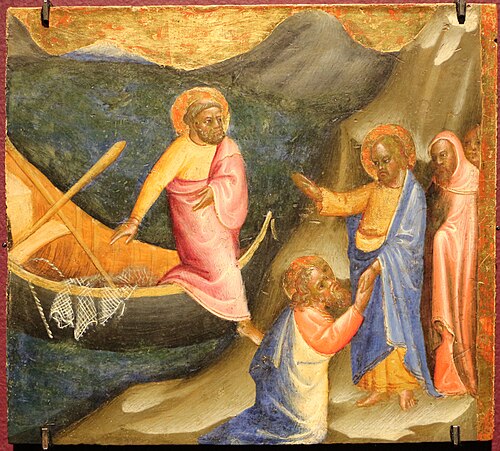 chiamata di simon pietro e andrea, 1425, Arcangelo di Cola