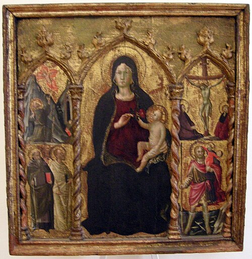 madonna col bambino in trono e altri episodi, , Arcangelo di Cola