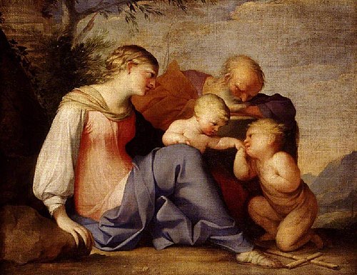 The Holy Family with the Infant Saint John the Baptist, 1646, Lubin Baugin