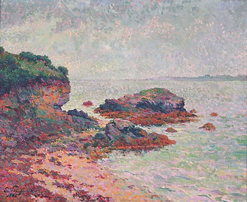 Côte rocheuse en Bretagne, 1886, Émile Schuffenecker