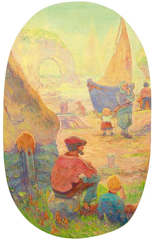 Pêcheurs à Étretat, 1897, Émile Schuffenecker