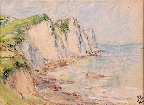 Falaise et pointe, Normandie, , Émile Schuffenecker