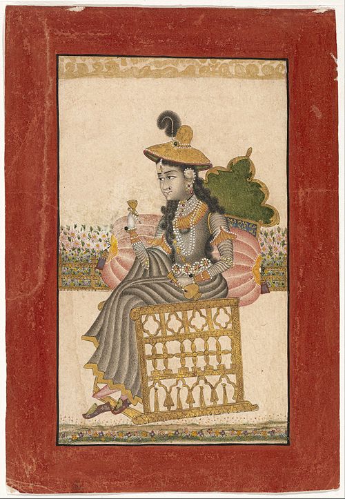 A Bejeweled Lady, 1690, Kota School