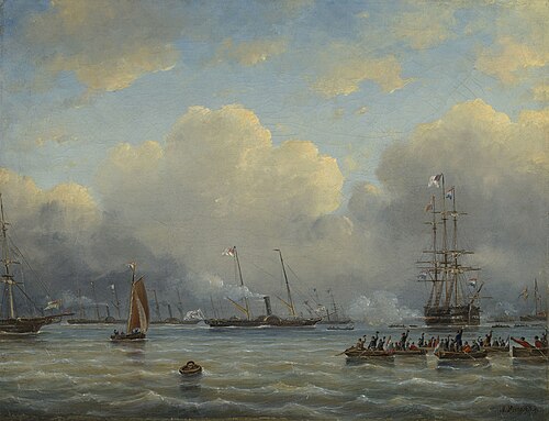 The Royal Yacht off Flushing, 1853, Ary Pleijsier