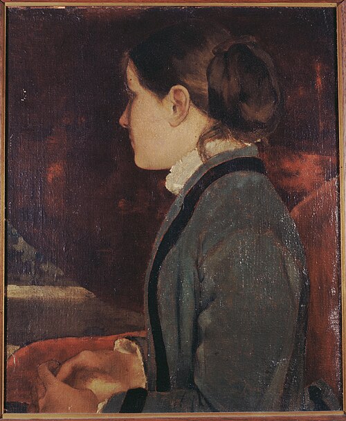 Noémi Renan de profil, 1879, Ary Renan