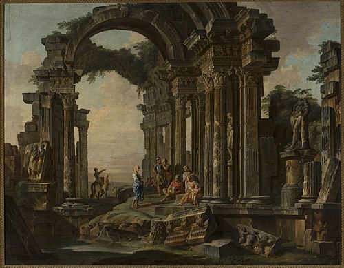 Roman ruins, , Giovanni Paolo Panini