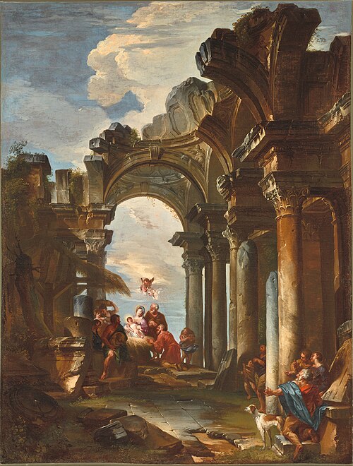 Adoration of the Shepherds, 1718, Giovanni Paolo Panini