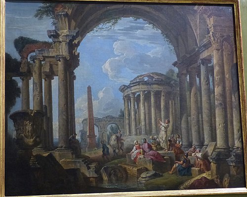 La Prédication dans des ruines antiques, 1745, Giovanni Paolo Panini