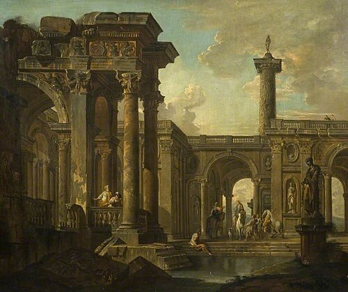Architectural Fantasy with Classical Ruins, 1729, Giovanni Paolo Panini
