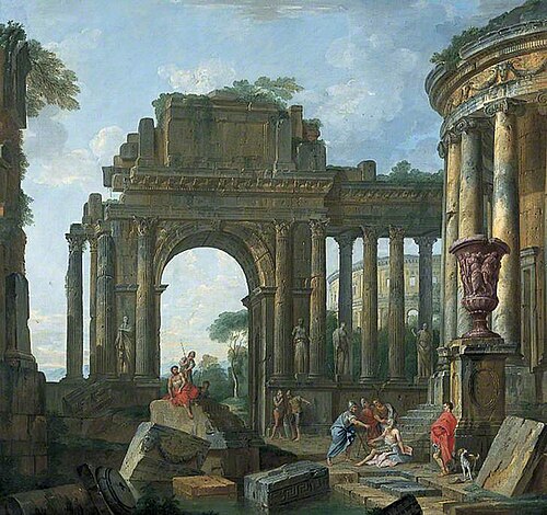 Roman Ruins, 1730, Giovanni Paolo Panini