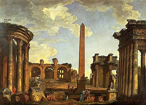 Roman Capriccio, 1734, Giovanni Paolo Panini
