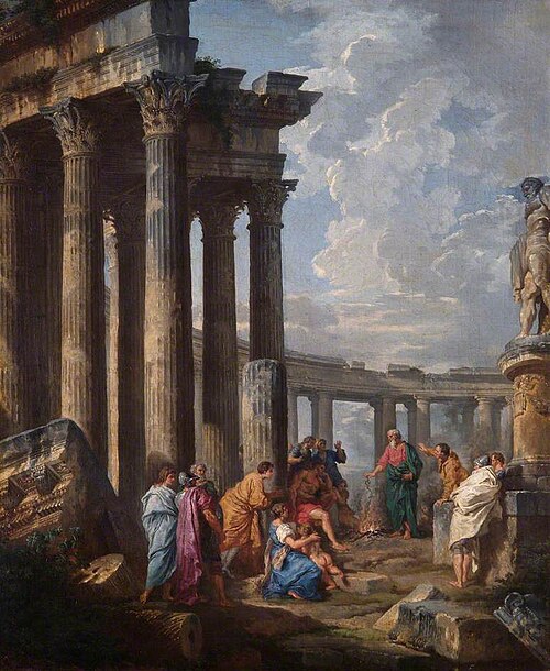 Saint Paul at Malta Grasping the Viper, 1735, Giovanni Paolo Panini