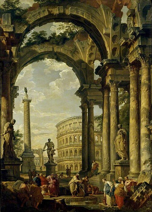 Roman Capriccio, 1740, Giovanni Paolo Panini