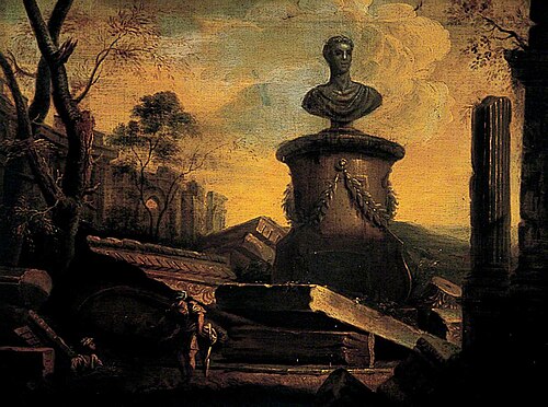 Ruins with a Bust, , Giovanni Paolo Panini