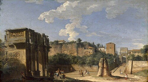 The Forum, Rome, , Giovanni Paolo Panini