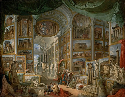 Galerie de vues de la Rome antique, 1757, Giovanni Paolo Panini