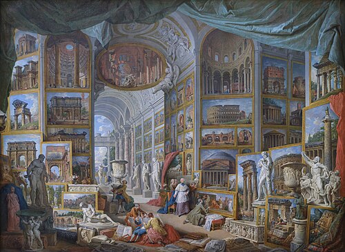 Galerie de vues de la Rome antique, 1758, Giovanni Paolo Panini