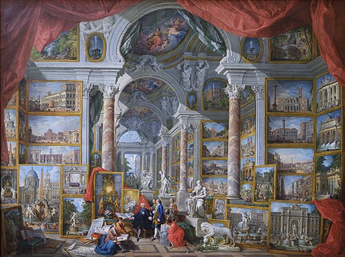 Galerie de vues de la Rome moderne, 1757, Giovanni Paolo Panini