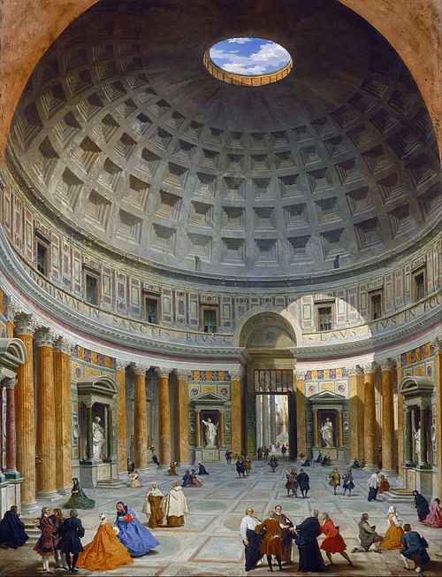 Intérieur du Panthéon, Rome, 1730, Giovanni Paolo Panini