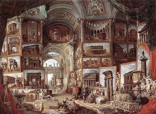 Galerie de vues de la Rome antique, 1754, Giovanni Paolo Panini