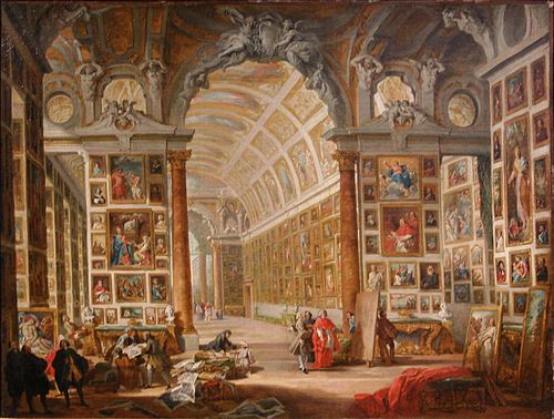 La galerie du cardinal Silvio Valenti Gonzague, 1749, Giovanni Paolo Panini