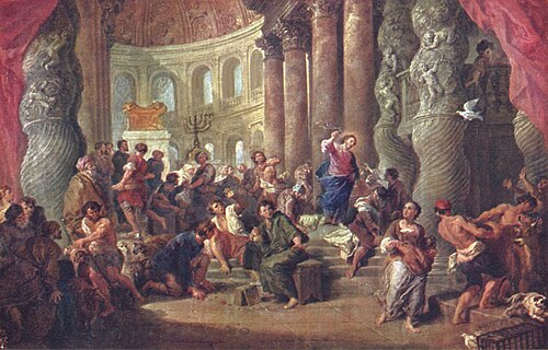 Jsésus Christ chasse les marchands du Temple, 1725, Giovanni Paolo Panini