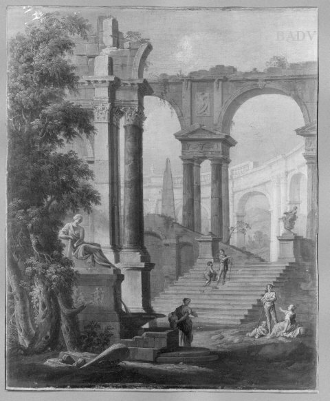 architectural view, 1717, Giovanni Paolo Panini