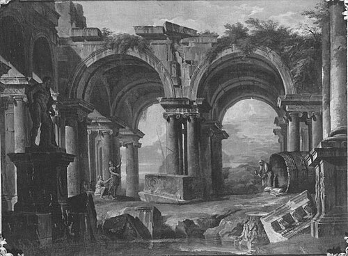 Ruinenarchitektur (Nachahmer), 1728, Giovanni Paolo Panini