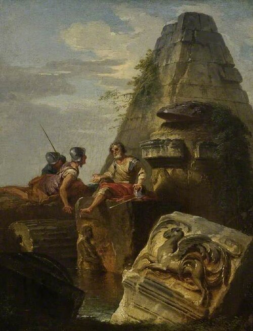 Ruins with figures, 1720, Giovanni Paolo Panini