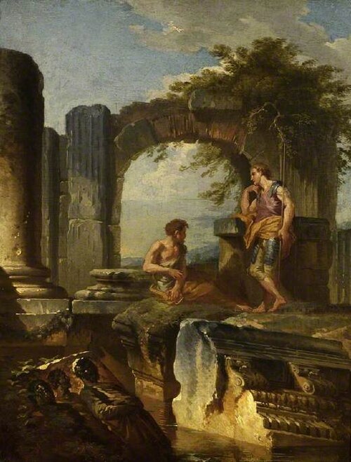 Ruins with figures, 1720, Giovanni Paolo Panini
