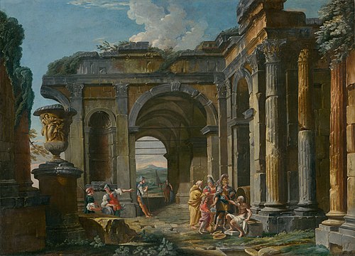 Alexander Veľký a Diogenes, 1730, Giovanni Paolo Panini