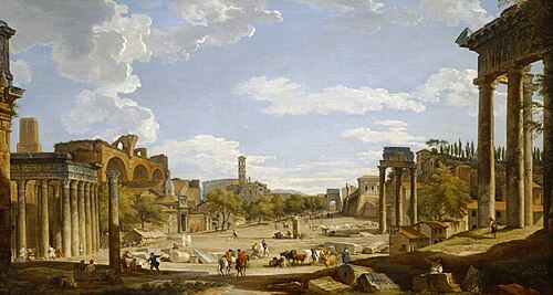 View of the Roman Forum, 1735, Giovanni Paolo Panini