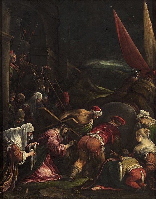 Christ Carrying the Cross meets with Veronica, 1592, Girolamo da Ponte