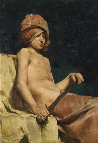 Young Boy with a Sword, 1882, Guillaume Van Strydonck