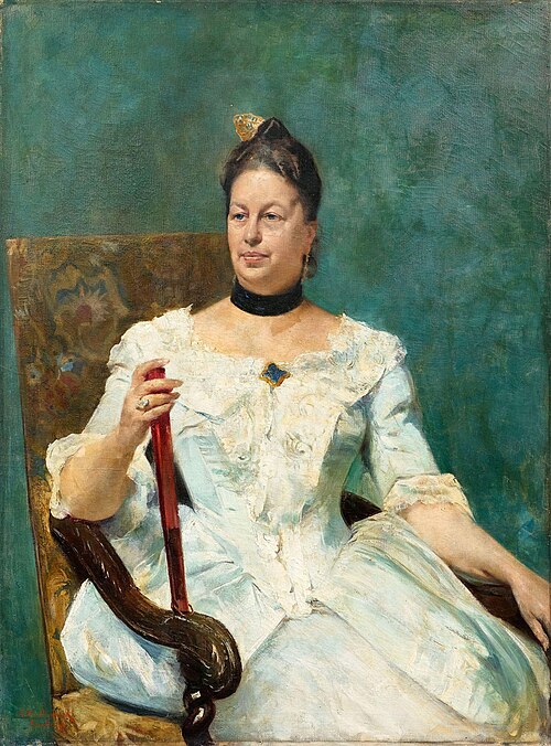 Portrait of an elegant woman, 1909, Guillaume Van Strydonck