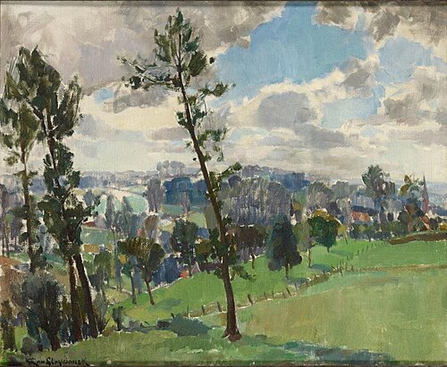 View of the Flemish Ardennes, 1909, Guillaume Van Strydonck
