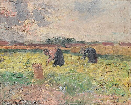 Potato harvest, 1909, Guillaume Van Strydonck