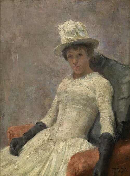 Stéphanie in White, 1885, Guillaume Van Strydonck