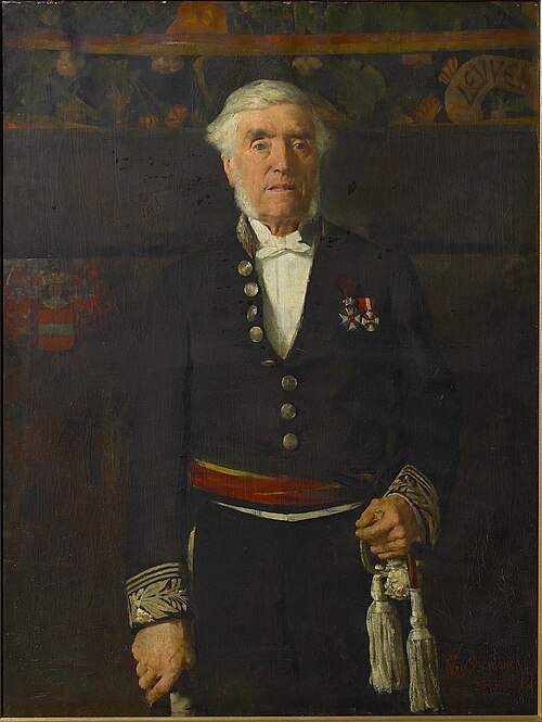 Portrait of Léopold Vander Kelen, 1884, Guillaume Van Strydonck